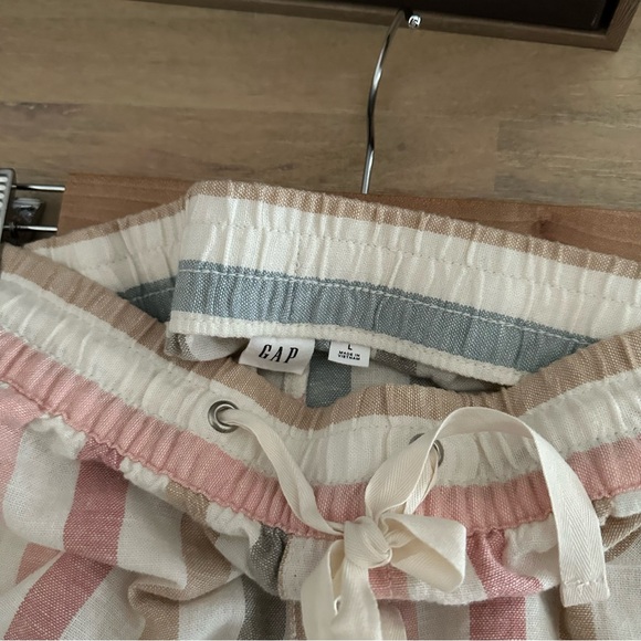 GAP Striped Linen Shorts Sz Large NWT - Picture 4 of 6